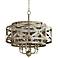 Byzantine 26 1/2"W Graphite 6-Light Double Drum Pendant