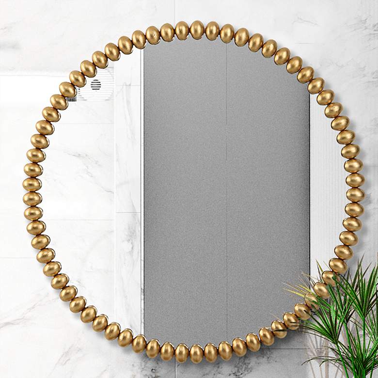 Image 2 Byzantine Gold 41.25-in Rd Wall Mirror
