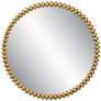 3_Byzantine Gold Leaf 41 1/4" Round Oversized Wall Mirror