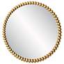 4_Byzantine Gold Leaf 41 1/4" Round Oversized Wall Mirror more views