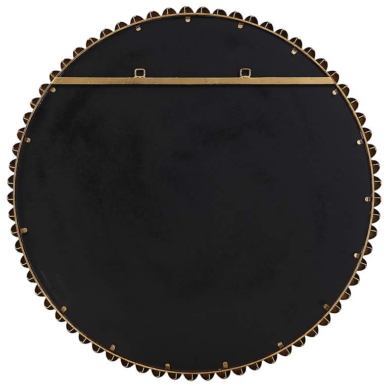 Image 7 Byzantine Gold Leaf 41 1/4" Round Oversized Wall Mirror more views