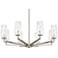 Byzantium 35" Wide Brushed Nickel 8-Light Chandelier