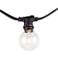 C7 Commercial 100' Black 65 Clear-Bulb String Light