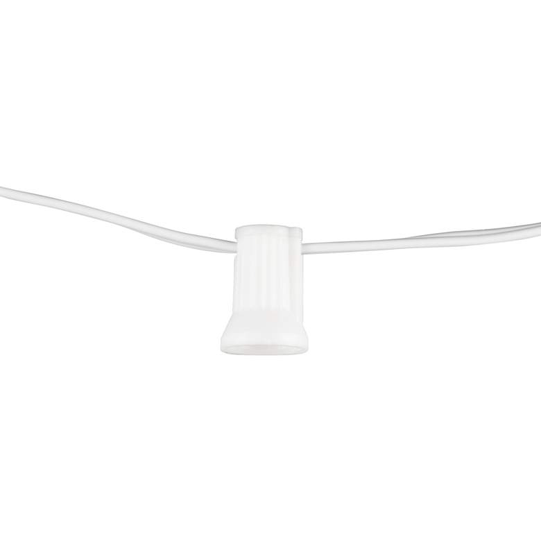 Image 1 C7 Ten-Bulb Socket 20-Gauge 11&#39; White Party Light String