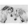 2_Cabal Lo Bianco Equine 48" x 32" Printed Glass Wall Art