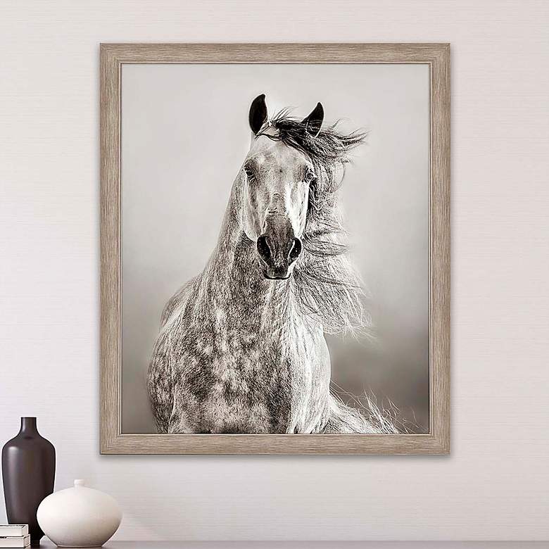 Image 2 Caballo de Andaluz 46"H Rectangular Giclee Framed Wall Art