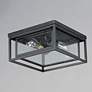 3_Cabana 12" Wide Black Square Outdoor Ceiling Light more views
