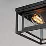 4_Cabana 12" Wide Black Square Outdoor Ceiling Light more views