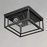 5_Cabana 12" Wide Black Square Outdoor Ceiling Light more views