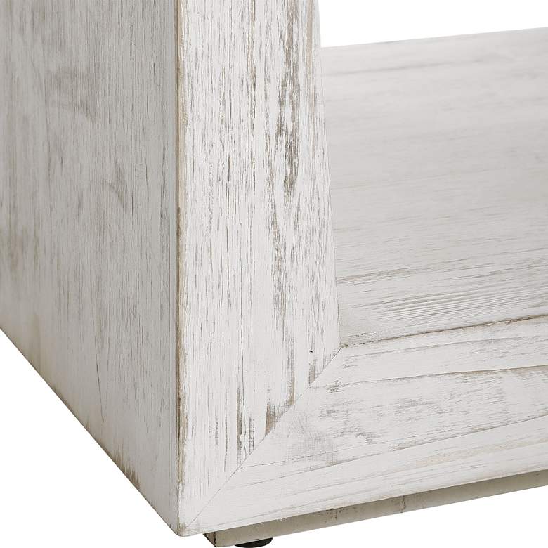 Image 4 Cabana 23 1/2" Wide Rustic Whitewashed Wood Small Bench more views