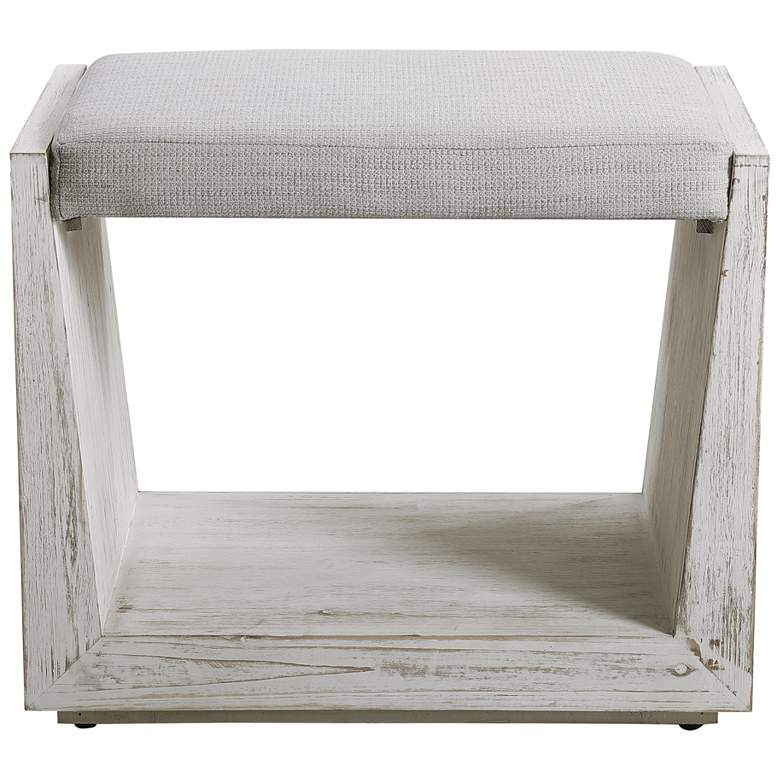 Image 5 Cabana 23 1/2" Wide Rustic Whitewashed Wood Small Bench more views
