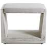 Cabana 23 1/2" Wide Rustic Whitewashed Wood Small Bench