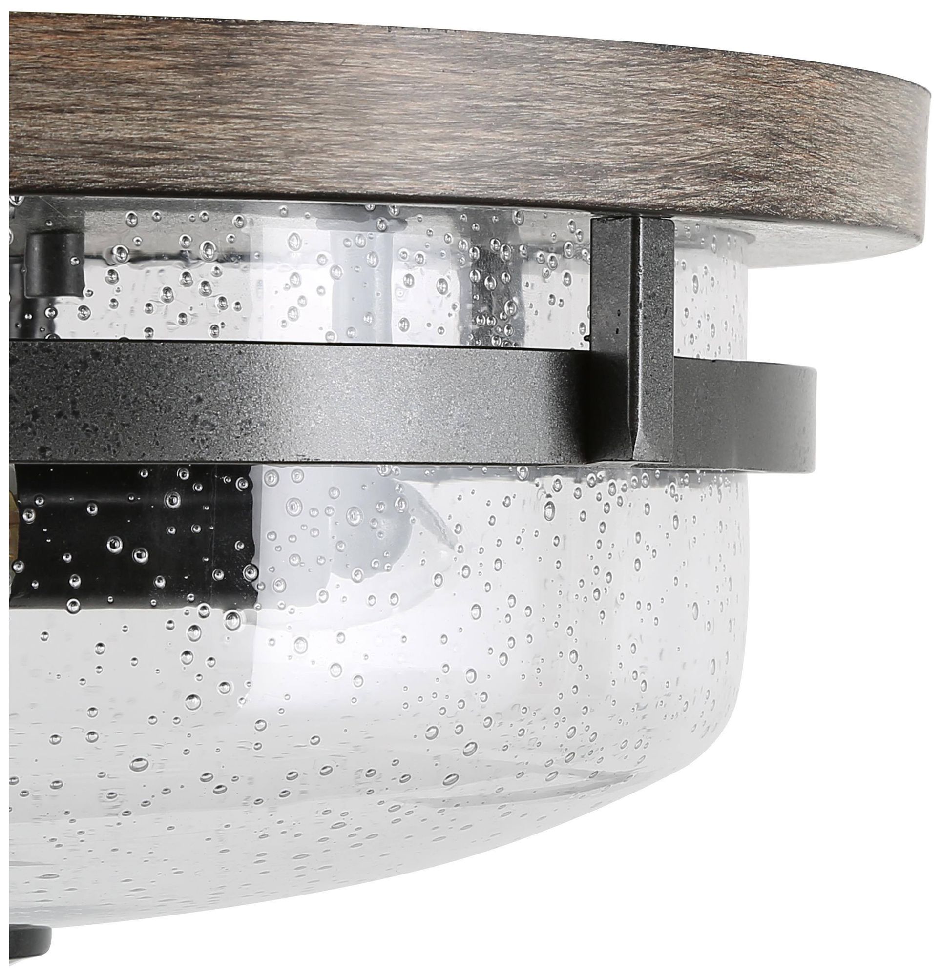 Image 4 Cabara 13.5" Wide Brown 3-Light Ceiling Light more views