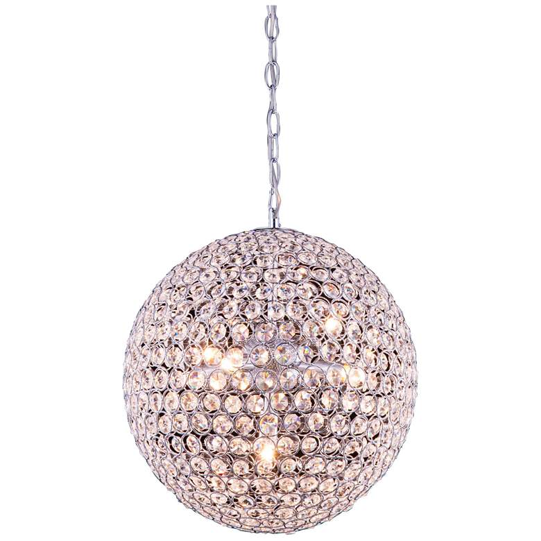 Image 1 Cabaret 5 Lt Chrome Pendant Clear