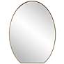 3_Cabell Plated Brushed Brass 24" x 32" Oval Wall Mirror
