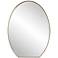 Cabell Plated Brushed Brass 24" x 32" Oval Wall Mirror