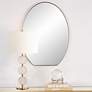 2_Cabell Plated Brushed Brass 24" x 32" Oval Wall Mirror