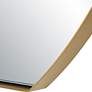 6_Cabell Plated Brushed Brass 24" x 32" Oval Wall Mirror more views