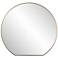 Cabell Plated Brushed Brass 30" x 28" Wall Mirror