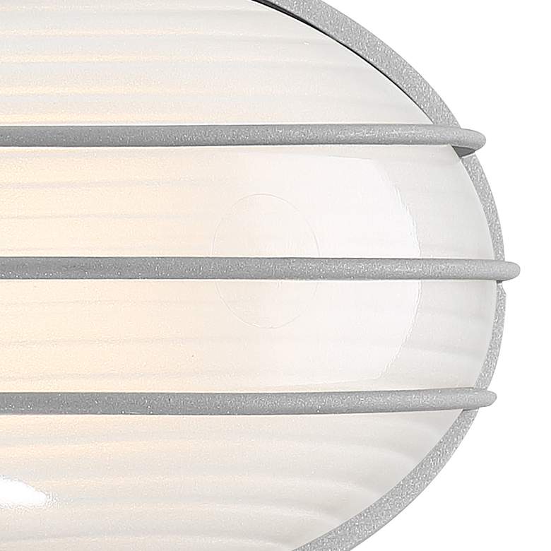Image 3 Cabo 5 1/4" High Satin Oval LED Outdoor Wall Light more views