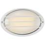 Cabo 5 1/4" High Satin Oval LED Outdoor Wall Light