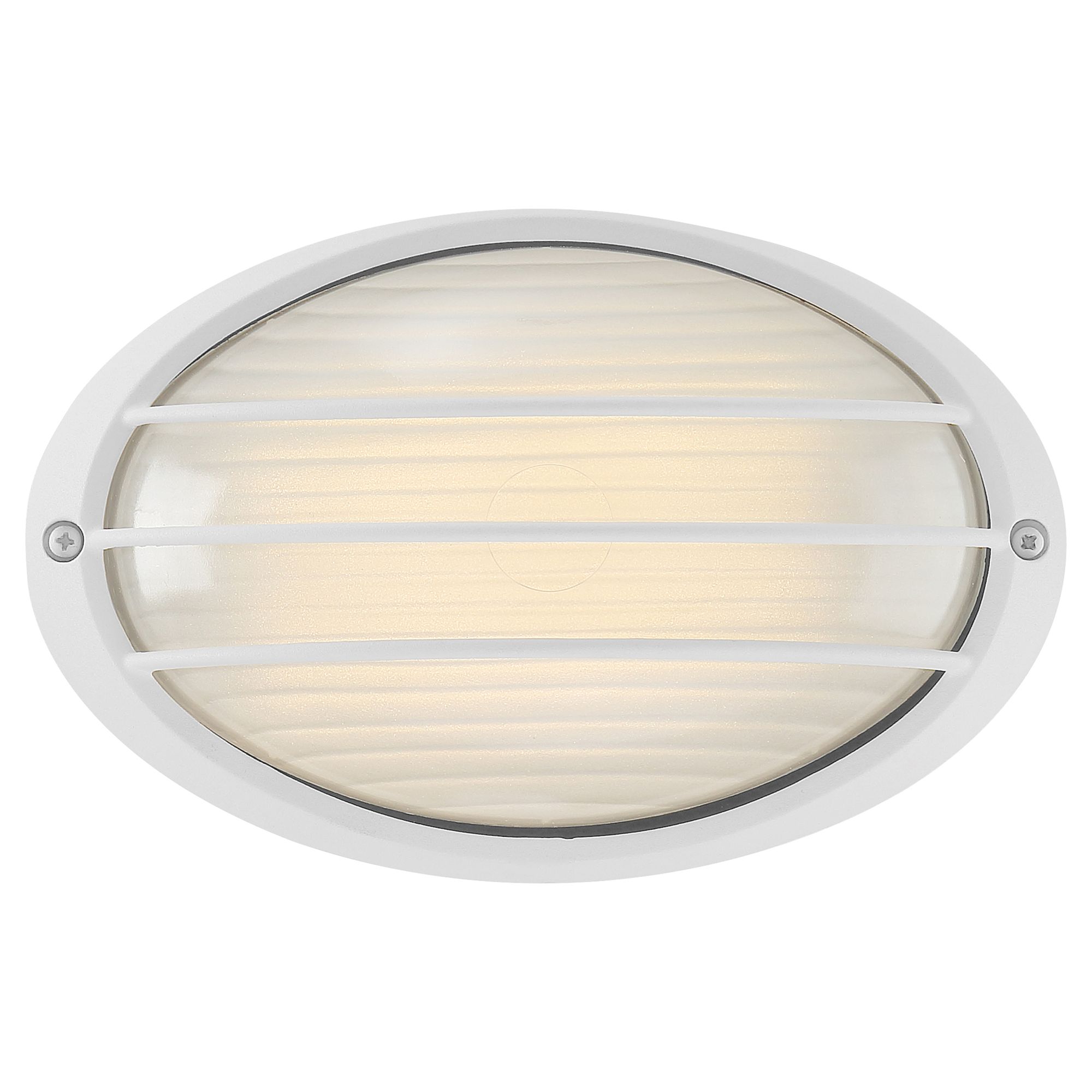Cabo 5 1/4" High White Oval LED Outdoor Wall Light