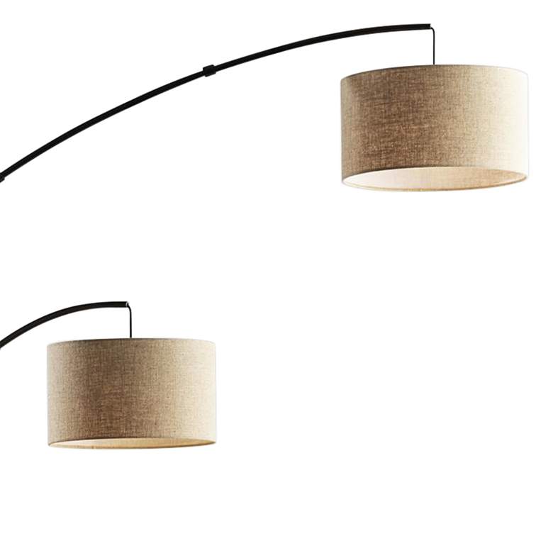 Image 3 Cabo Dark Bronze Metal 3-Light Arc Floor Lamp more views