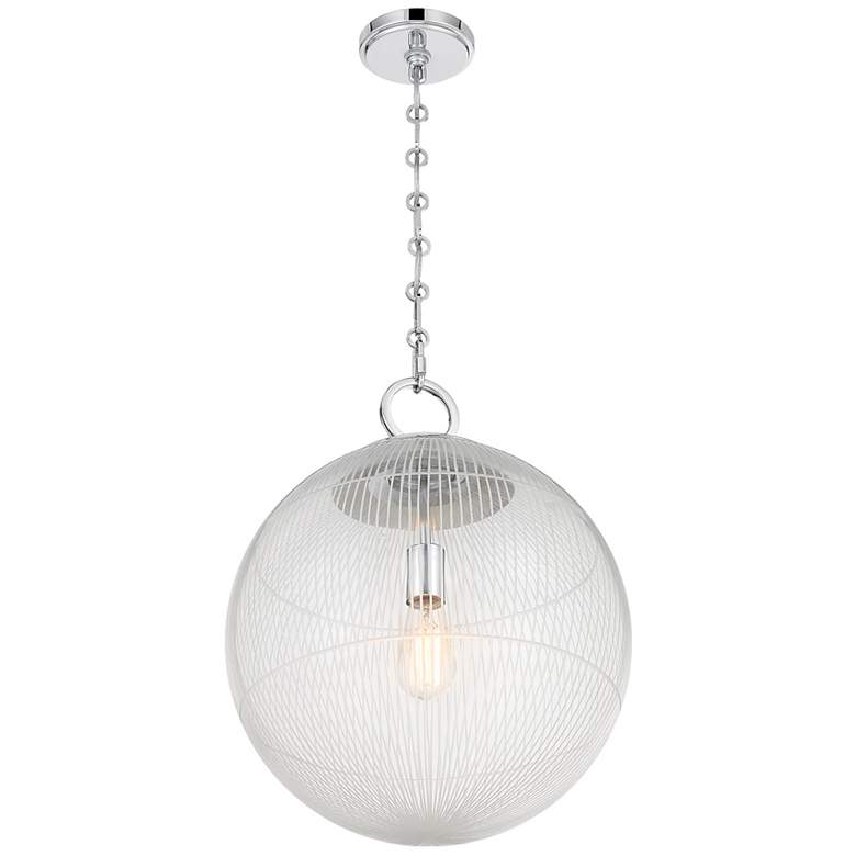 Image 4 Cabot 1-Light Pendant in Chrome more views