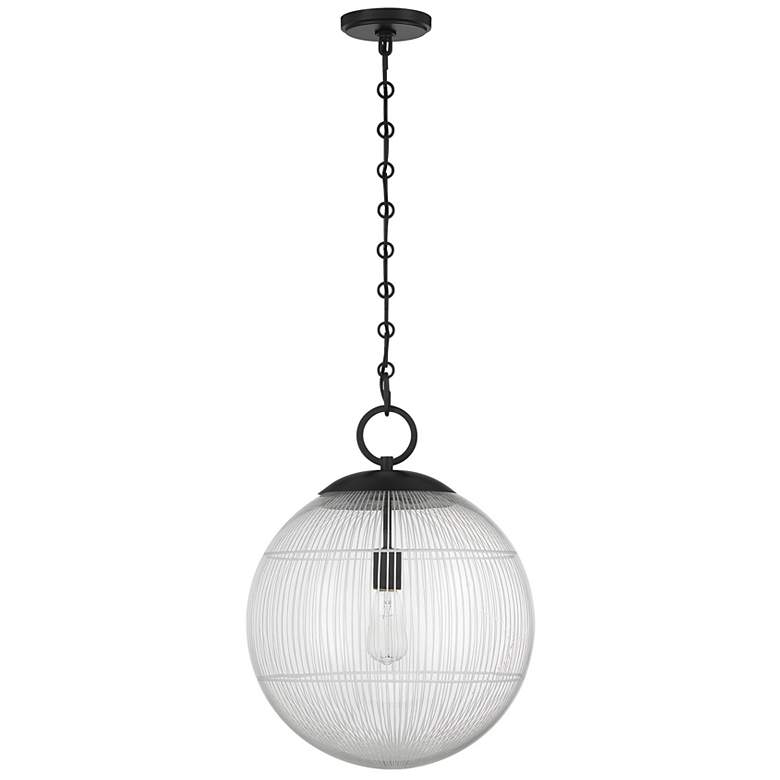 Image 2 Cabot 1-Light Pendant in Matte Black more views