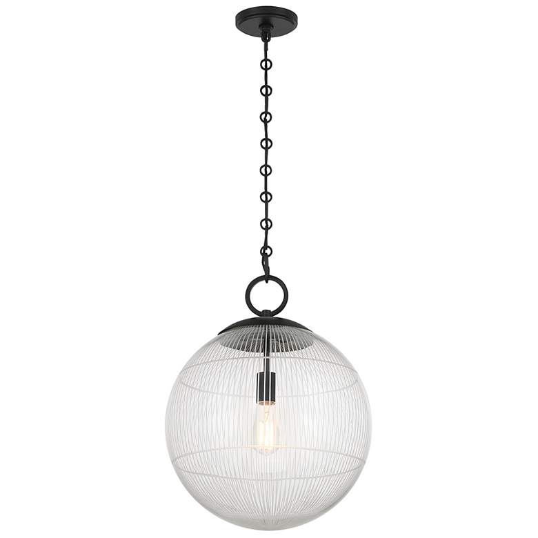 Image 3 Cabot 1-Light Pendant in Matte Black more views