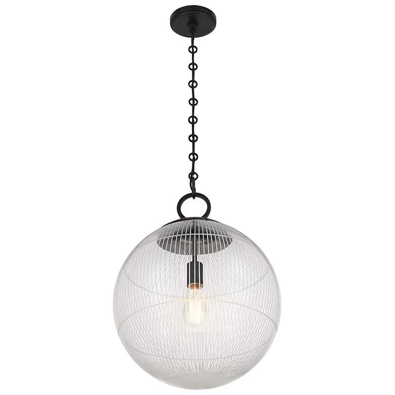Image 4 Cabot 1-Light Pendant in Matte Black more views
