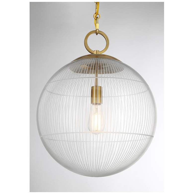 Image 6 Cabot 1-Light Pendant in Warm Brass more views