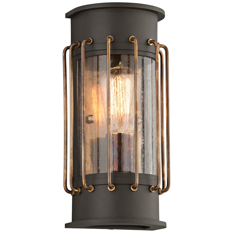 Image 1 Cabot 12 inchH Bronze and Historic Brass Outdoor Wall Light