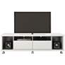 Cabrini-1.8 71" Wide White Gloss Modern Media TV Stand