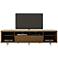 Cabrini 85 1/4" Wide Nut Brown Wood 2-Drawer Media TV Stand