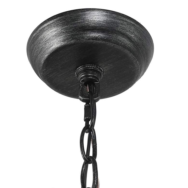 Image 4 Cachil 15 1/2" Wide Distressed Wood 3-Light Orb Chandelier more views
