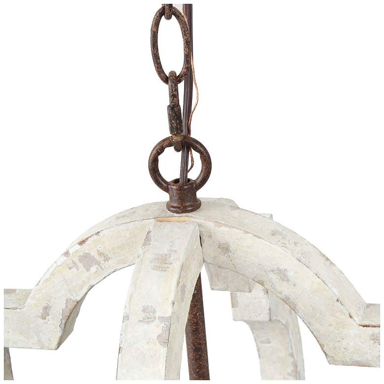 Image 3 Cachil 16" Wide 1-Light Wood Lantern Chandelier more views