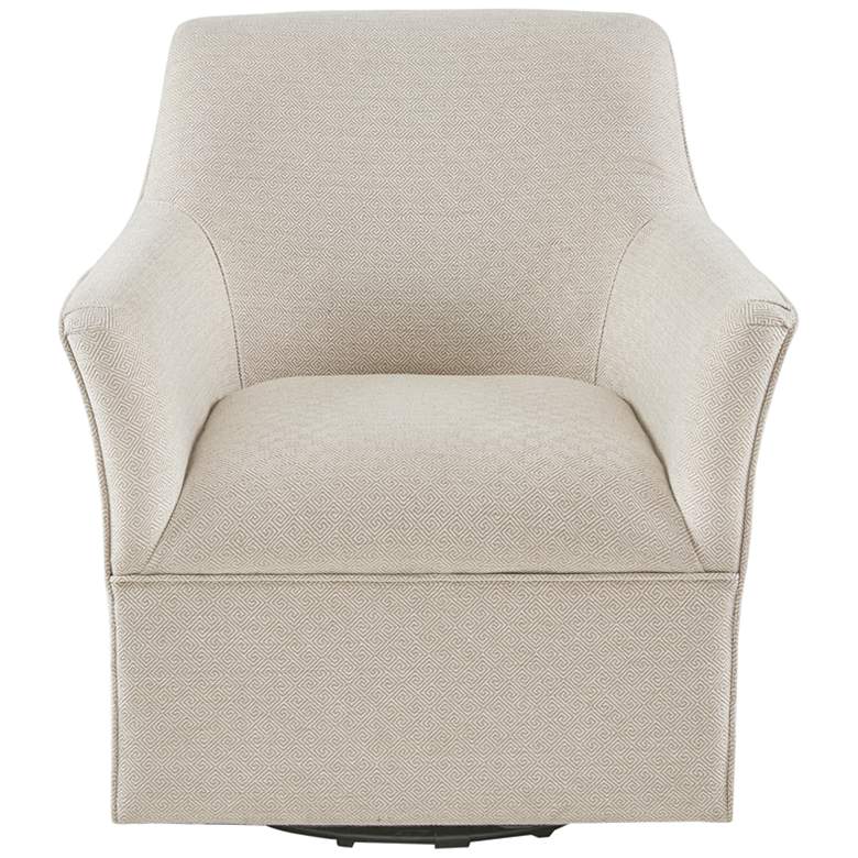 Image 2 Caddy Cream Fabric Swivel Glider Chair