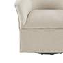 Caddy Cream Fabric Swivel Glider Chair