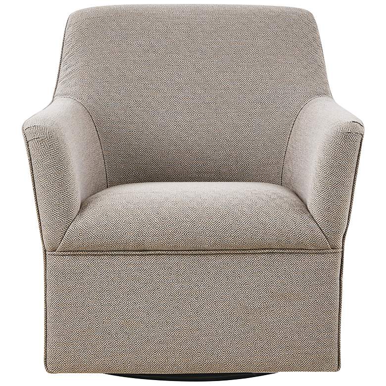 Image 6 Caddy Soft Gray Fabric Swivel Glider Chair more views