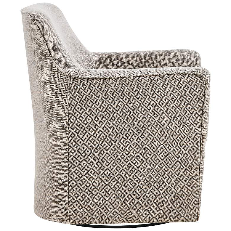 Image 7 Caddy Soft Gray Fabric Swivel Glider Chair more views