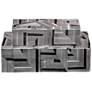 Cade Black White Rectangular Decorative Boxes Set of 2