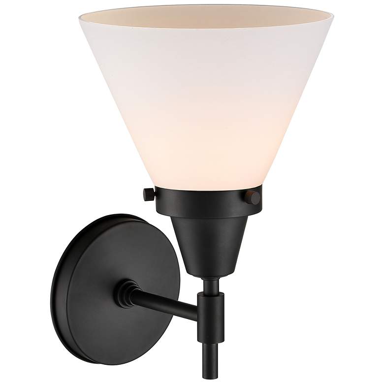 Image 3 Caden 11 1/4" High Matte Black Wall Sconce more views