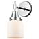 Caden 11" High Polished Chrome Sconce w/ Matte White Shade