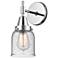 Caden 11" High Polished Chrome Sconce w/ Seedy Shade
