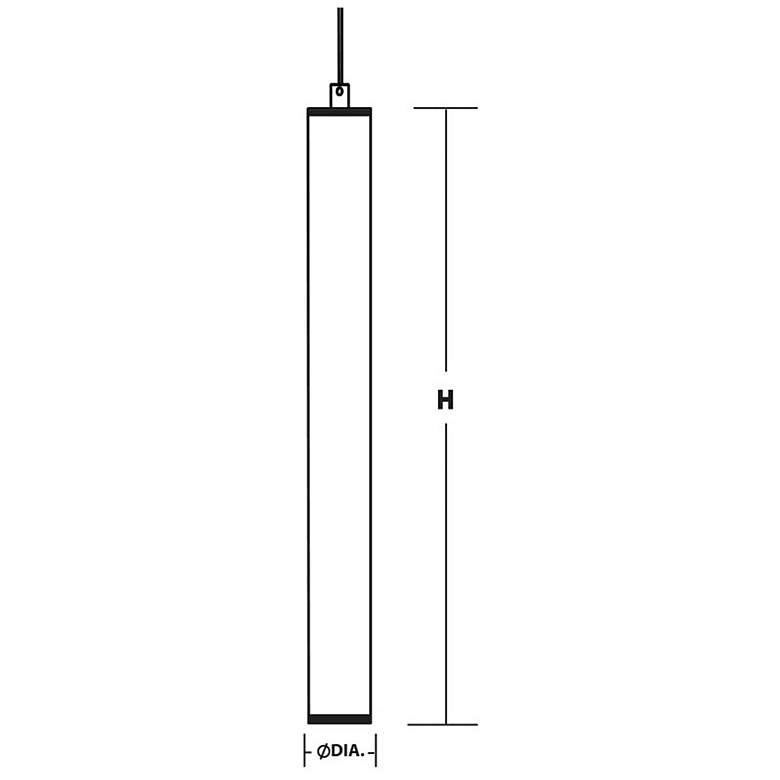 Image 3 Caden 2 1/2" Wide Black LED Mini Pendant more views