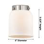 5_Caden 23"W Satin Nickel 3-Light Bath Light with Clear Glass more views