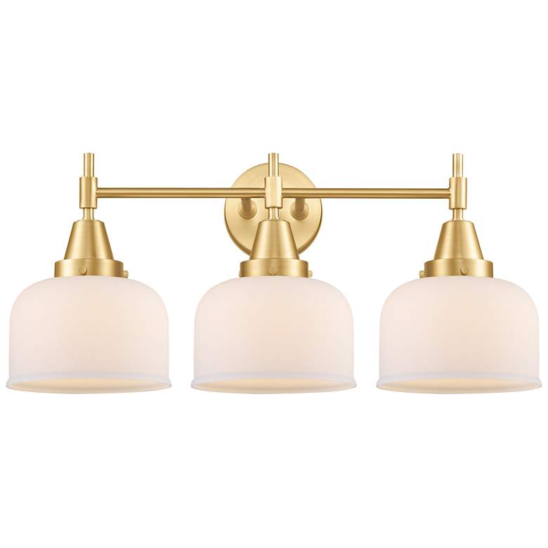 Image 1 Caden 26" Wide Satin Gold 3-Light Bath Light