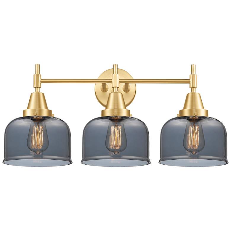 Image 1 Caden 26" Wide Satin Gold 3-Light Vanity Bath Light