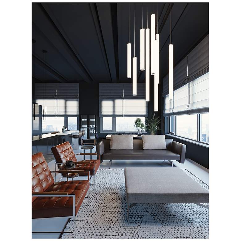 Image 3 Caden 36" LED Pendant - 3000K 30W 120-277V - Satin Nickel more views